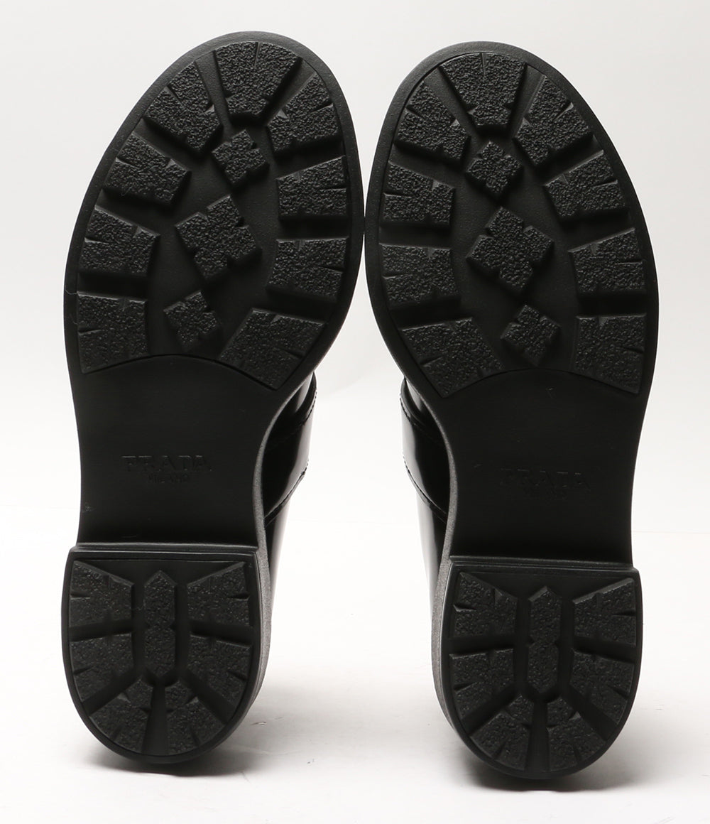 美品 PRADA ローファー 1E590N ベルトデザインレザーシューズ