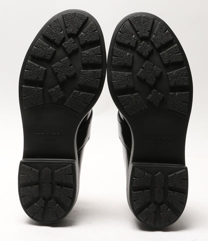 美品 PRADA ローファー 1E590N ベルトデザインレザーシューズ レディース SIZE 37.5 プラダ