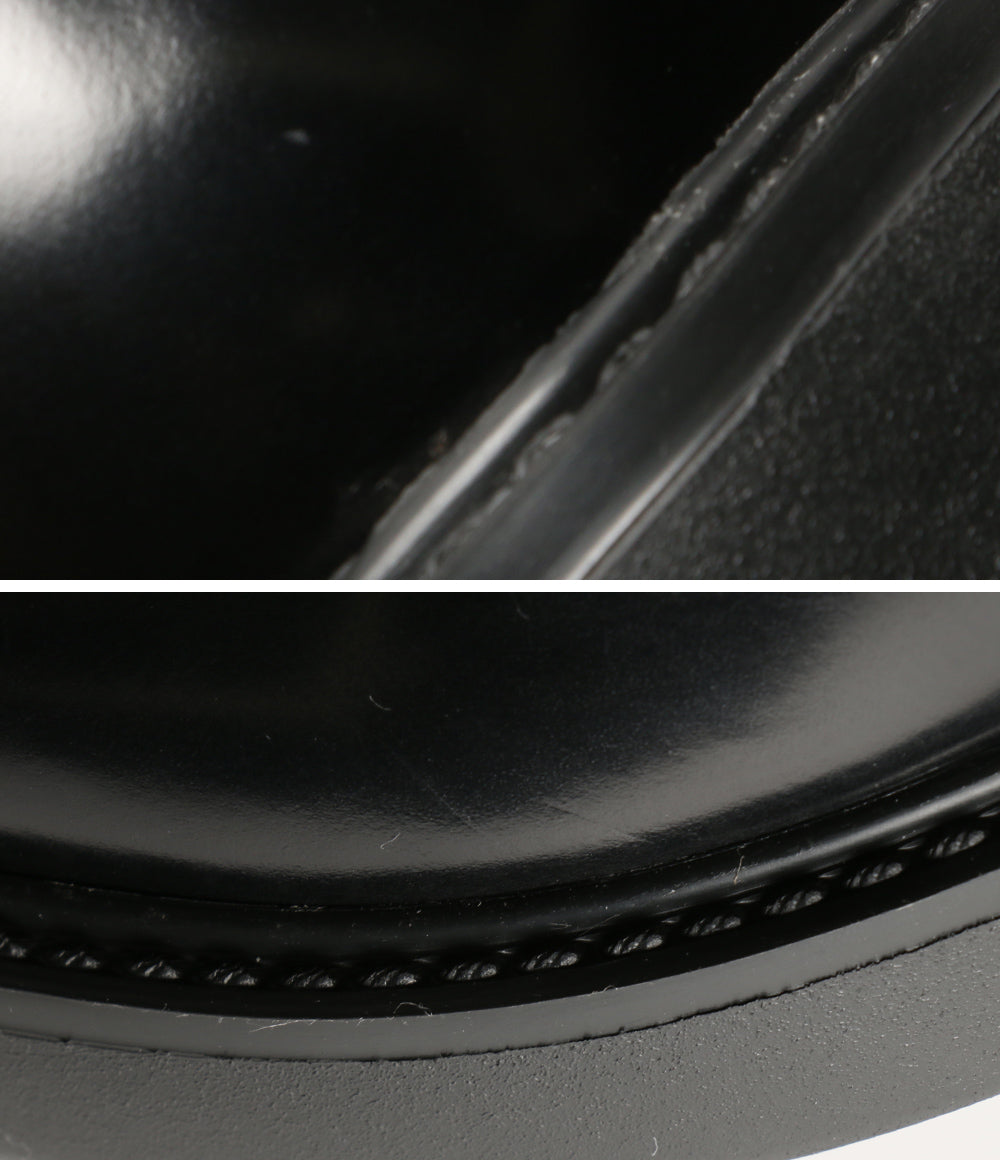 美品 PRADA ローファー 1E590N ベルトデザインレザーシューズ レディース SIZE 37.5 プラダ