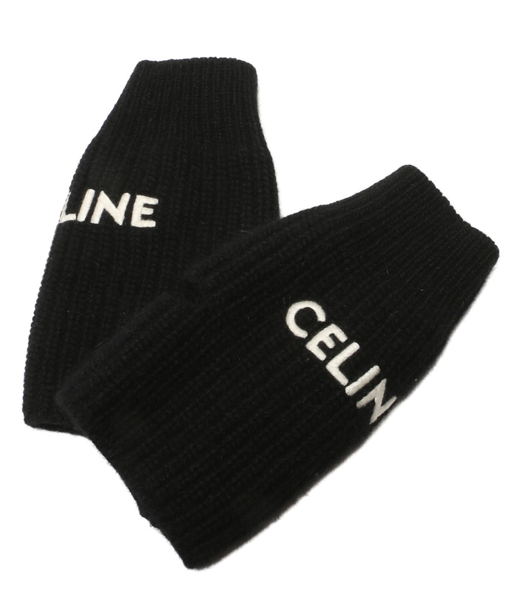 CELINE 手袋 エディ期 ロゴ手袋 レディース SIZE M セリーヌ