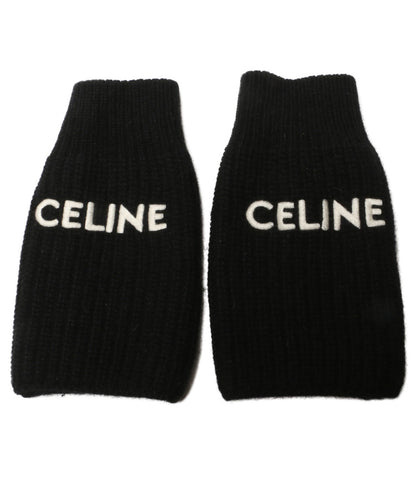 CELINE 手袋 エディ期 ロゴ手袋 レディース SIZE M セリーヌ