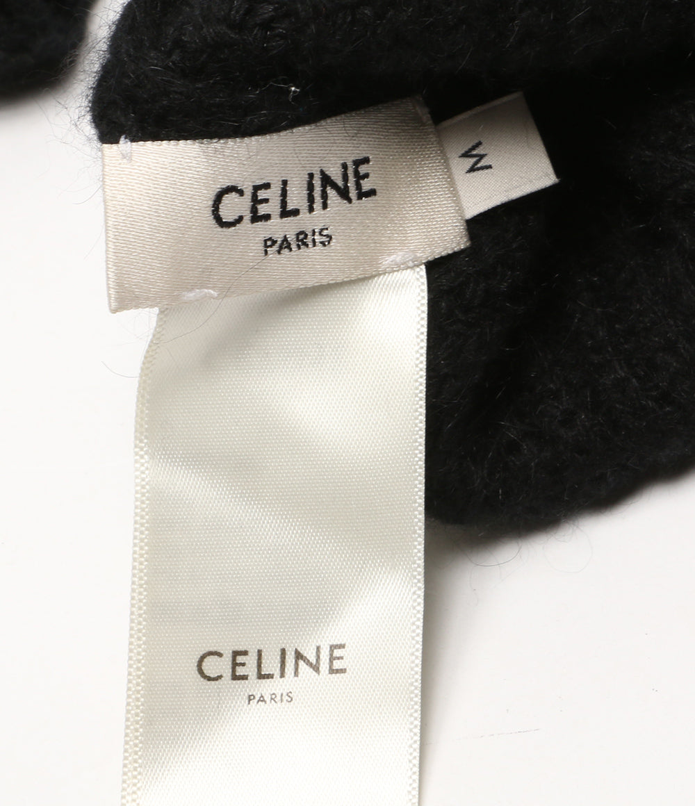 CELINE 手袋 エディ期 ロゴ手袋 レディース SIZE M セリーヌ