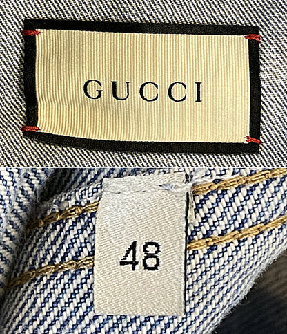 GUCCI デニムベスト アンカー刺しゅう 599985 XDA1A メンズ SIZE 48 グッチ