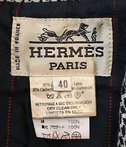 HERMES Hボタンドレスジャケット 90S レディース SIZE 40 エルメス