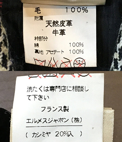 HERMES Hボタンドレスジャケット 90S レディース SIZE 40 エルメス