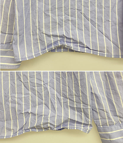 MIU MIU 装飾デザインストライプ長袖シャツ レディース SIZE 36 ミュウミュウ