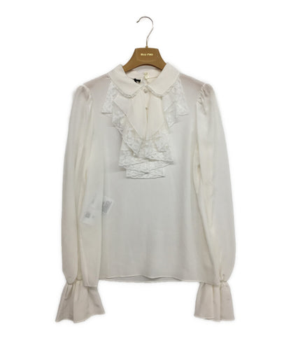 MIU MIU レースデザインブラウス レディース SIZE 38 ミュウミュウ