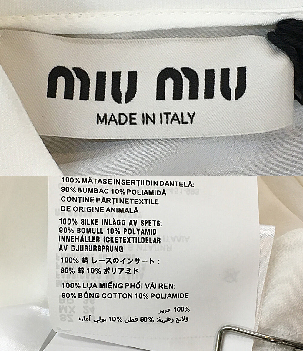 MIU MIU レースデザインブラウス レディース SIZE 38 ミュウミュウ