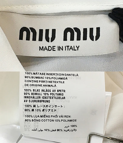 MIU MIU レースデザインブラウス レディース SIZE 38 ミュウミュウ