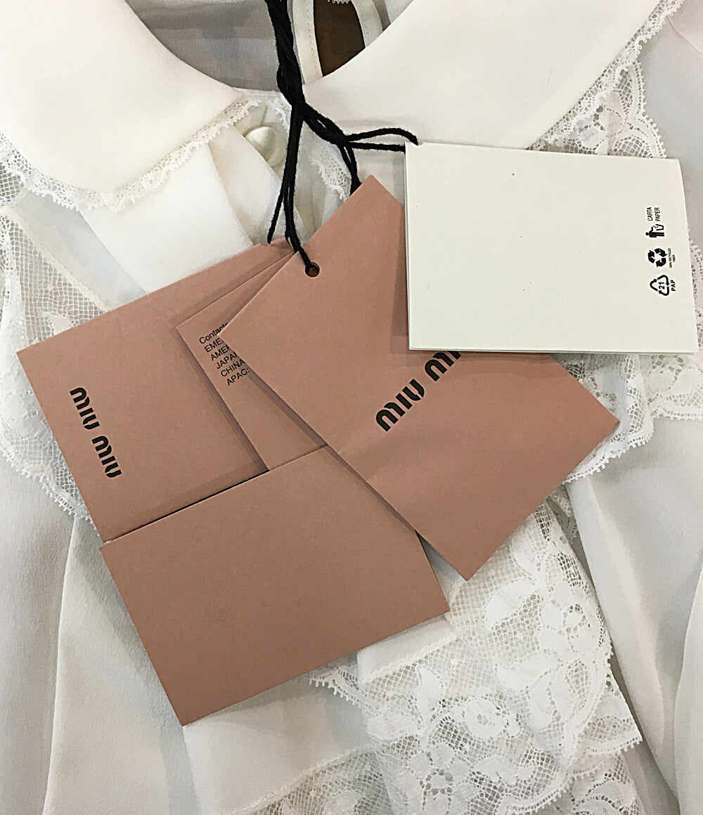 MIU MIU レースデザインブラウス レディース SIZE 38 ミュウミュウ