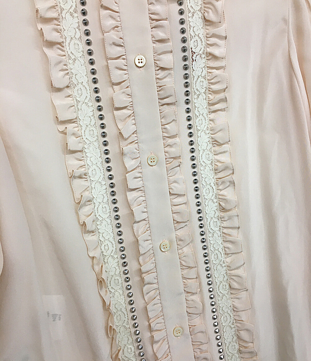 MIU MIU スタッズフリルシャツ レディース SIZE 36 ミュウミュウ