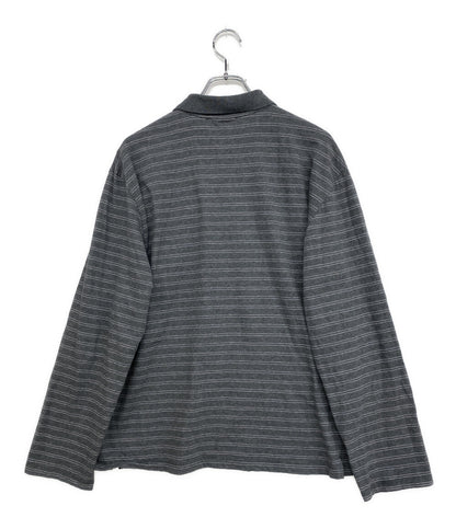 MIU MIU 長袖ポロシャツ ボーダー BOX LOGO POLO 24SS メンズ SIZE M ミュウ ミュウ