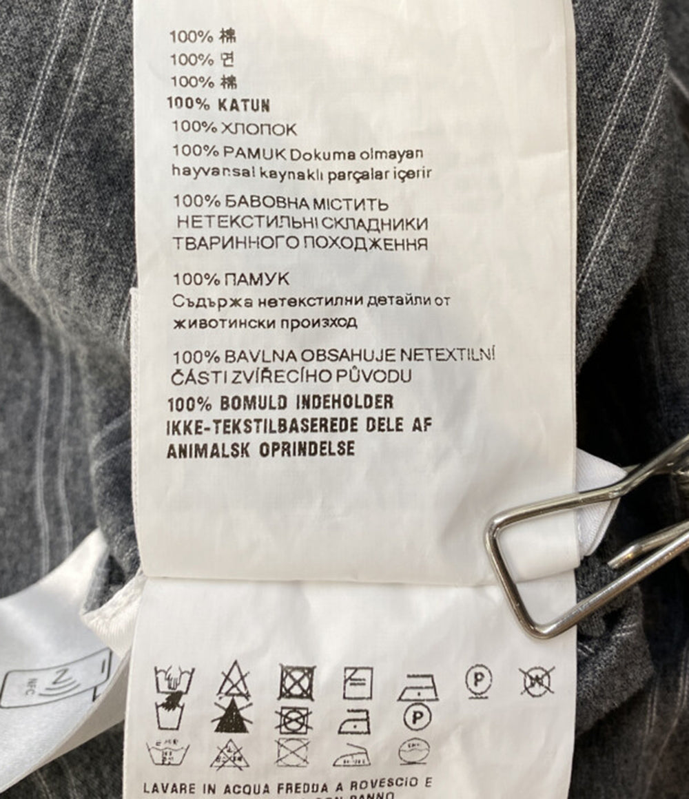 MIU MIU 長袖ポロシャツ ボーダー BOX LOGO POLO 24SS メンズ SIZE M