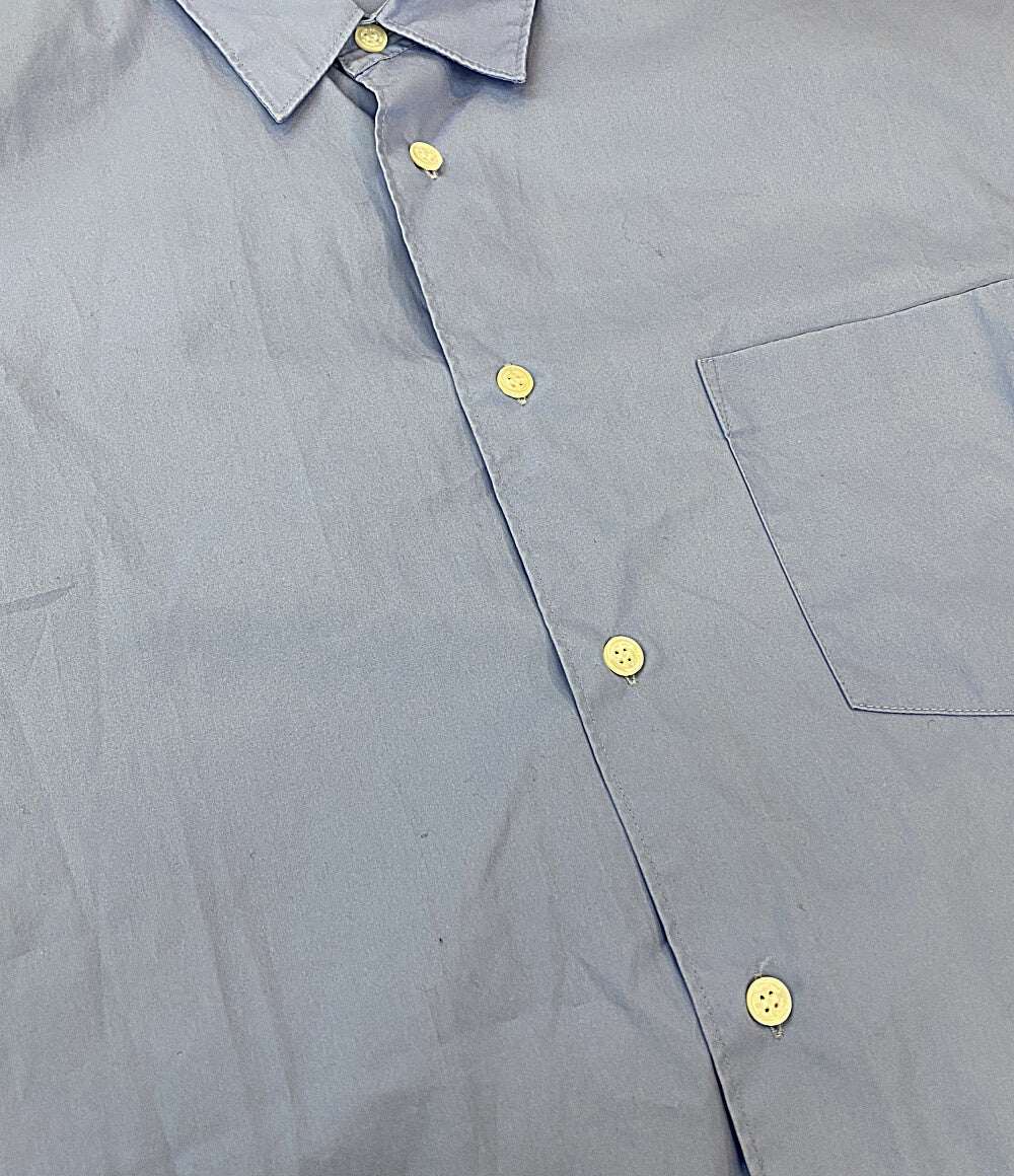 COMME des GARCONS HOMME 半袖シャツ ロゴ刺繍ブロードシャツ 23SS HK-B024 メンズ SIZE S コムデギャルソンオム