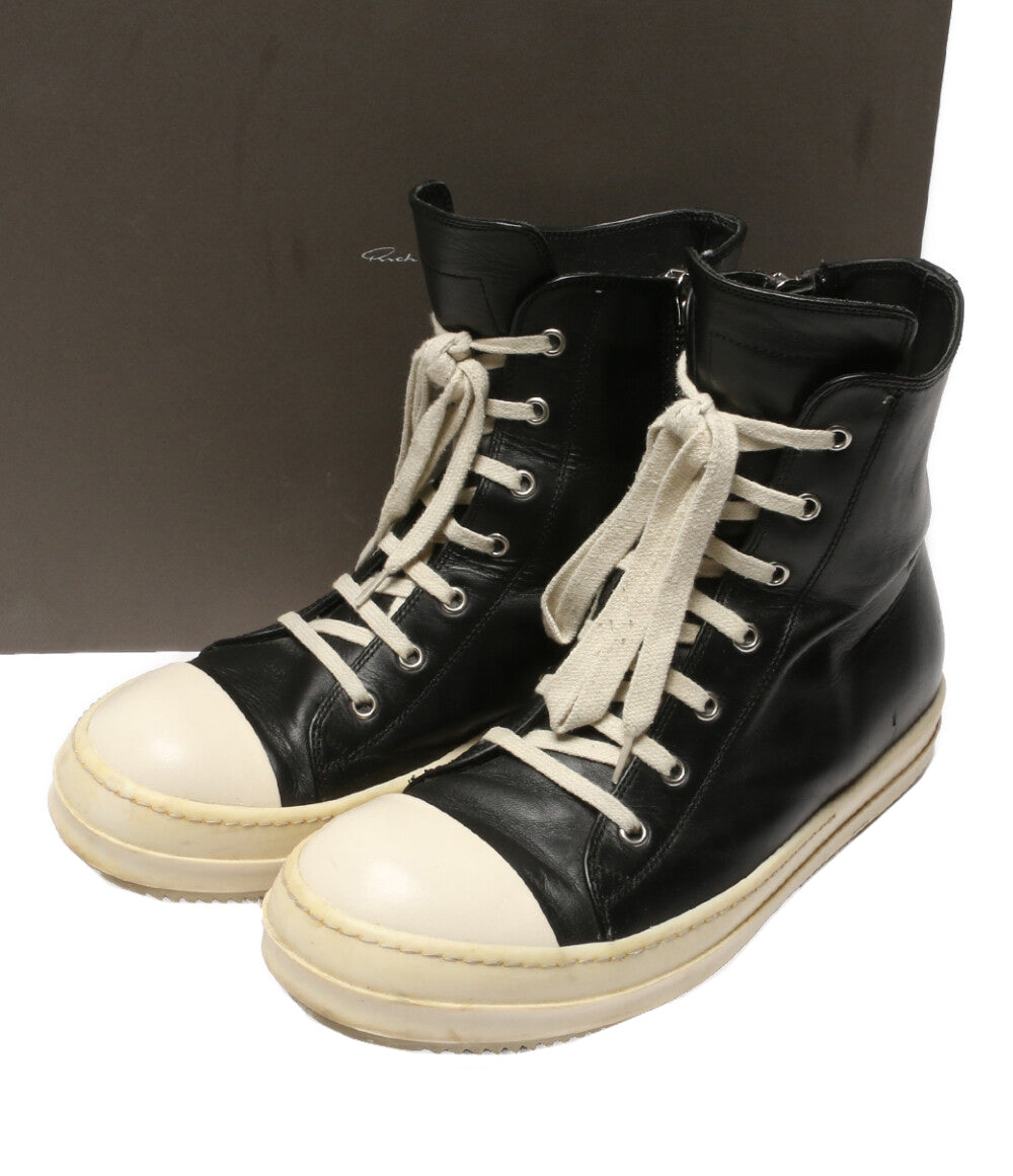 Rick Owens RAMONES ラモーンズレザーハイカットスニーカー メンズ