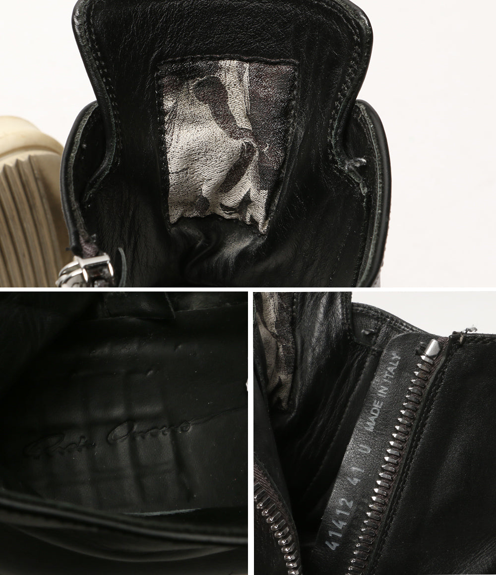 Rick Owens RAMONES ラモーンズレザーハイカットスニーカー メンズ