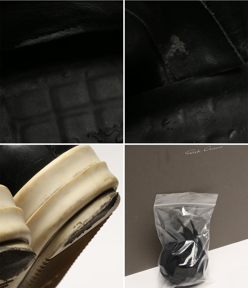 Rick Owens RAMONES ラモーンズレザーハイカットスニーカー メンズ Rick Owens RAMONES ラモーンズレザーハイカットスニーカー メンズ