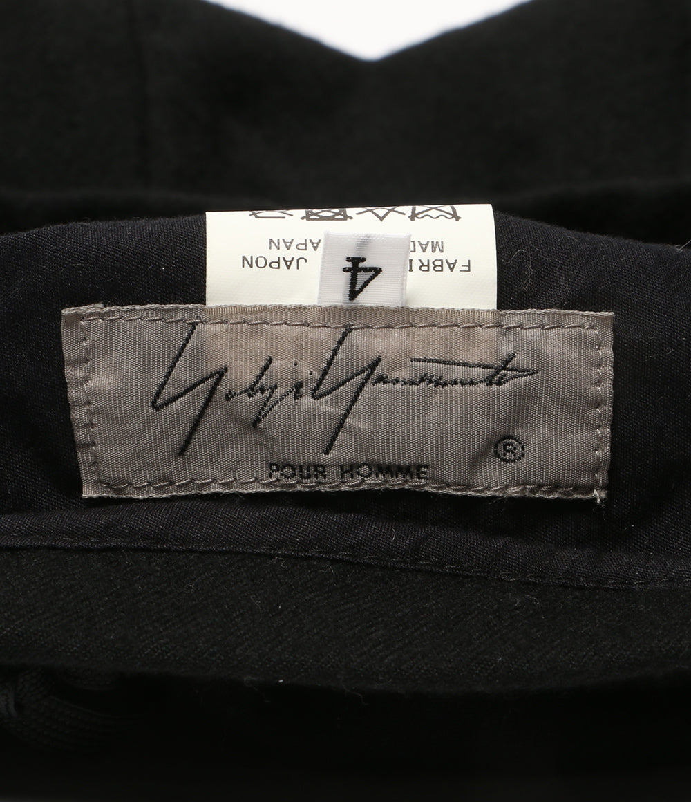 YOHJI YAMAMOTO POUR HOMME ウールサージ ダーツベレー HR-H12-139 メンズ SIZE 4 ヨウジヤマモトプールオム