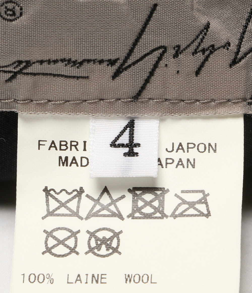 YOHJI YAMAMOTO POUR HOMME ウールサージ ダーツベレー HR-H12-139 メンズ SIZE 4 ヨウジヤマモトプールオム