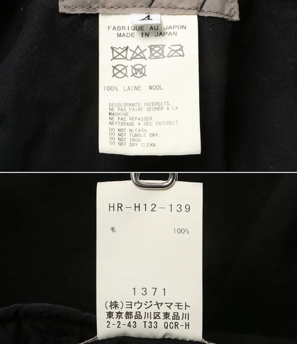YOHJI YAMAMOTO POUR HOMME ウールサージ ダーツベレー HR-H12-139 メンズ SIZE 4 ヨウジヤマモトプールオム