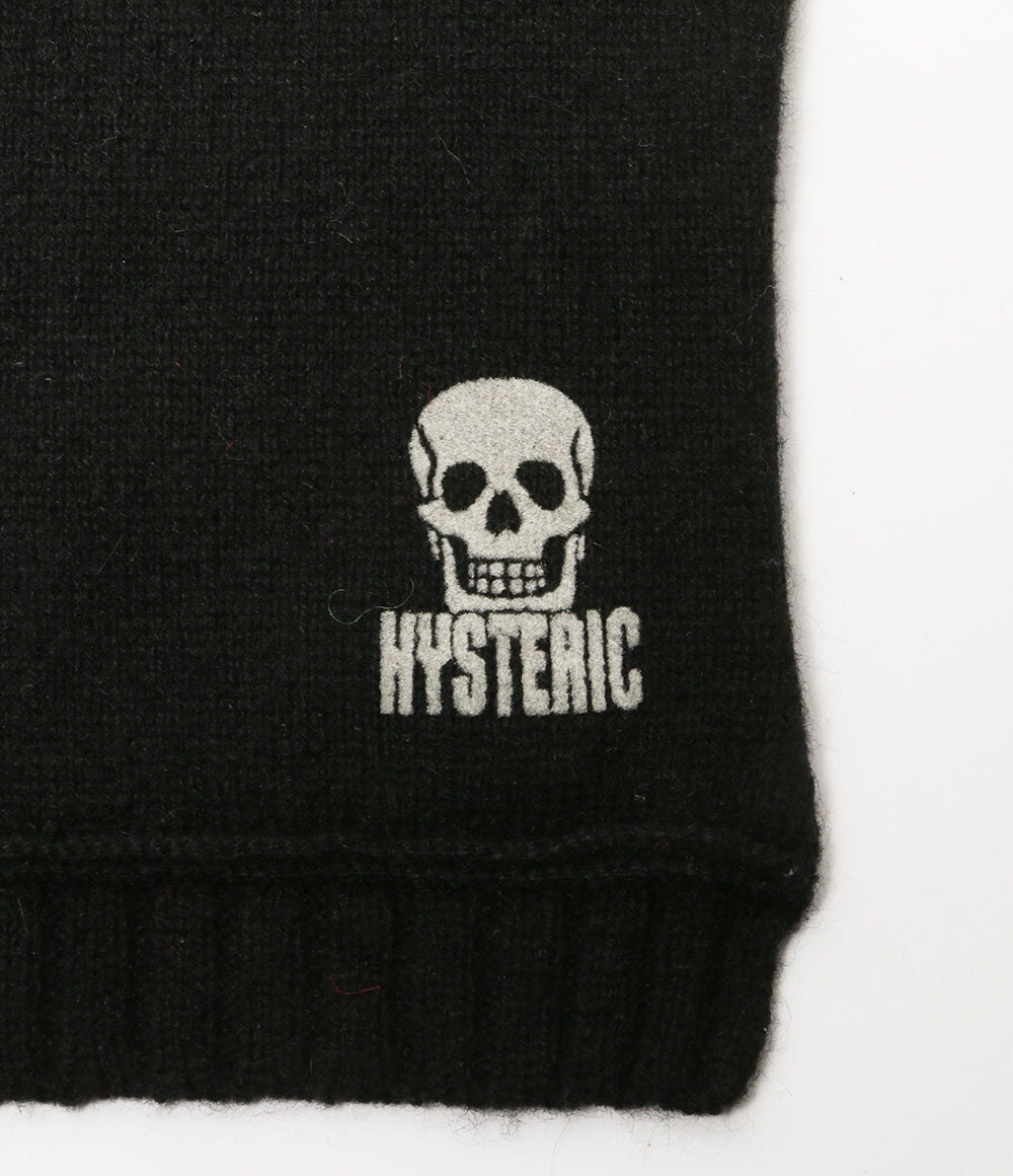 HYSTERIC スカルデザインマフラー レディース ヒステリック