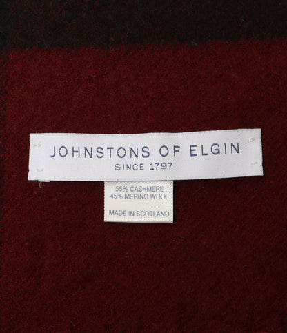 JOHNSTONS OF ELGIN ジョンストンズ オブ エルガン ストール カシミヤ チェック レディース