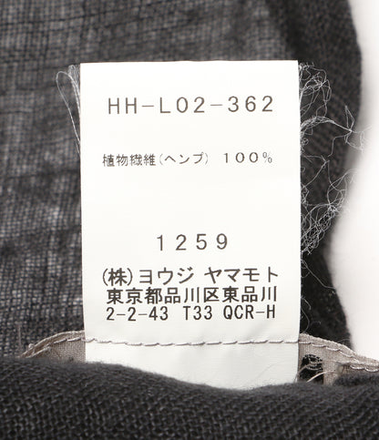 YOHJI YAMAMOTO POUR HOMME ロゴ刺繍ストール HH-L02-362 メンズ ヨウジヤマモトプールオム