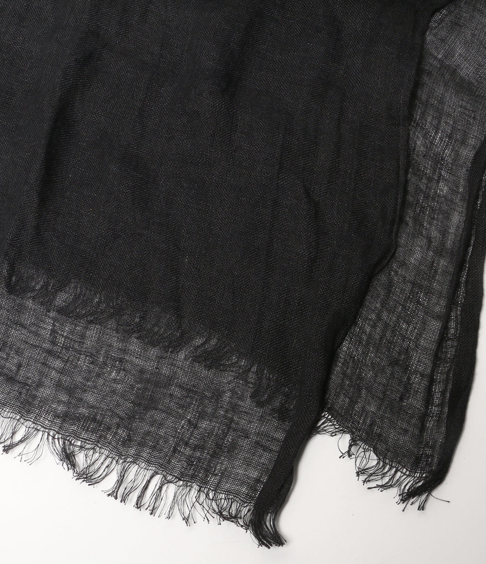 YOHJI YAMAMOTO POUR HOMME ロゴ刺繍ストール HH-L02-362 メンズ ヨウジヤマモトプールオム