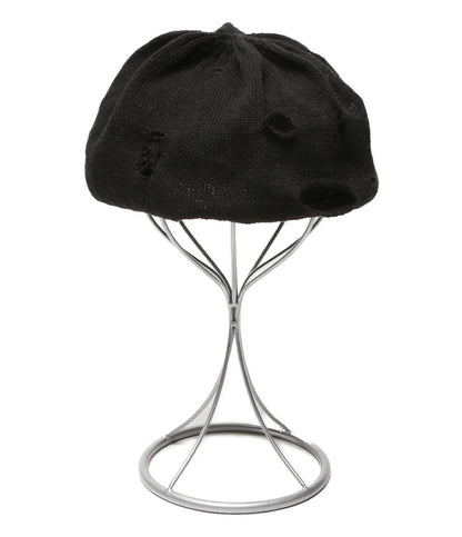 YOHJI YAMAMOTO POUR HOMME ベレー帽 JERSEY DAMAGED BERET HP-H01-360 メンズ ヨウジヤマモトプールオム