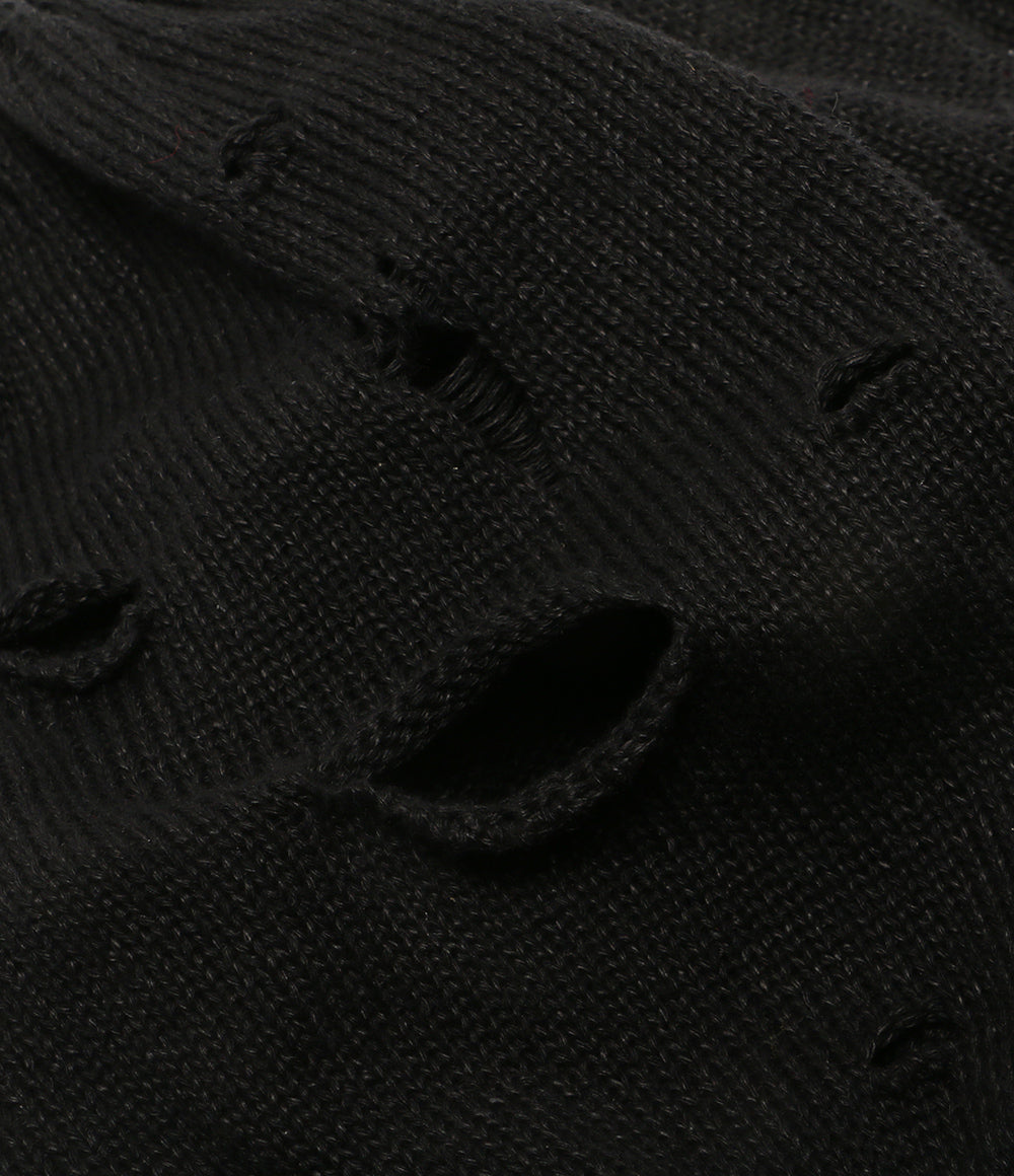 YOHJI YAMAMOTO POUR HOMME ベレー帽 JERSEY DAMAGED BERET HP-H01-360 メンズ ヨウジヤマモトプールオム