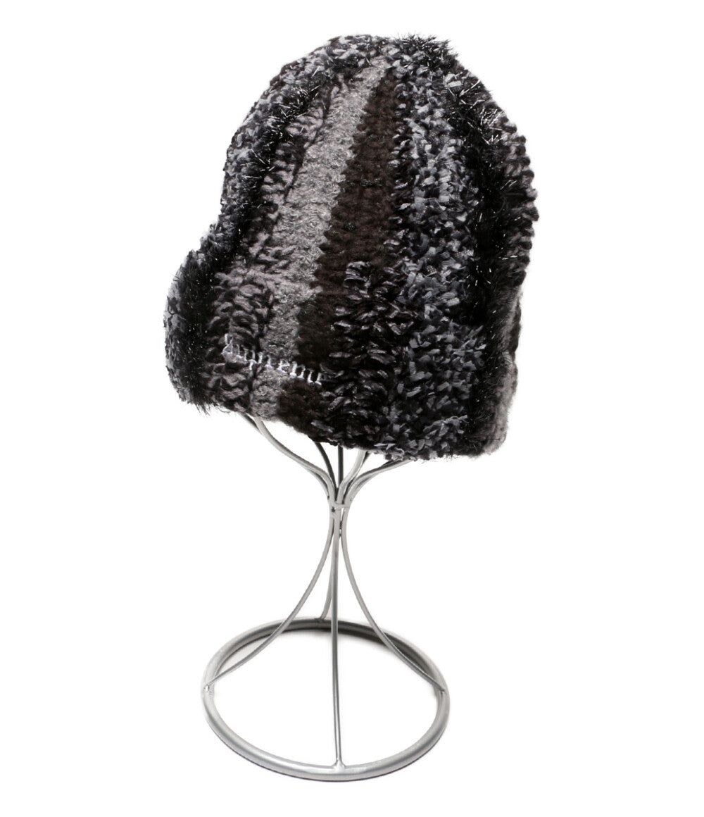 美品 Supreme ニット帽 ビーニー TINSEL STRIPE BEANIE 25AW レディース SIZE 58cm シュプリーム