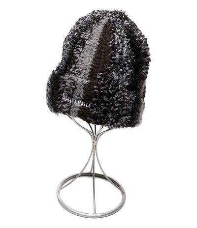 美品 Supreme ニット帽 ビーニー TINSEL STRIPE BEANIE 25AW レディース SIZE 58cm シュプリーム