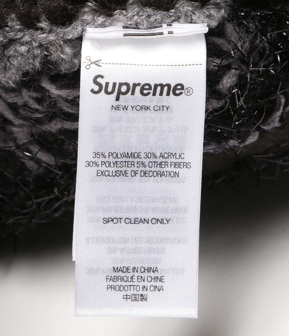 美品 Supreme ニット帽 ビーニー TINSEL STRIPE BEANIE 25AW レディース SIZE 58cm シュプリーム