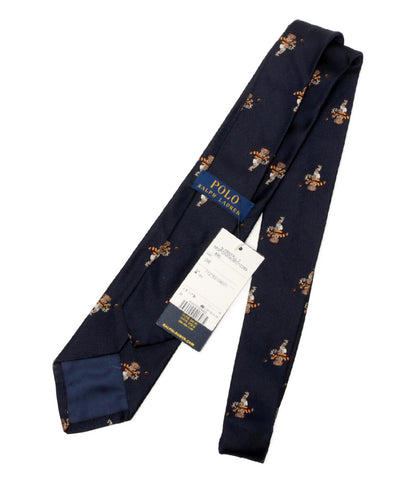 美品 POLO RALPH LAUREN ポロベア シルク ネクタイ メンズ ポロ・ラルフローレン