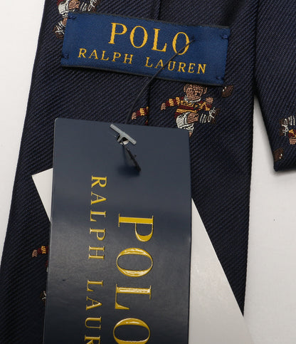 美品 POLO RALPH LAUREN ポロベア シルク ネクタイ メンズ ポロ・ラルフローレン