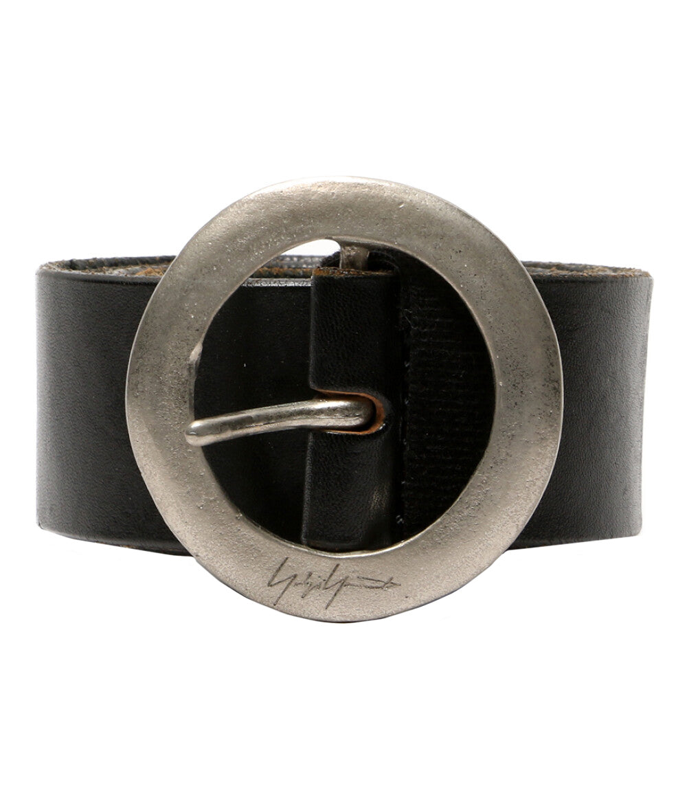 YOHJI YAMAMOTO バックルレザーベルト メンズ ヨウジヤマモト