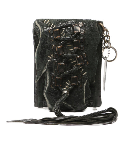 KMRii 三つ折り財布 WC Druzy メンズ ケムリ