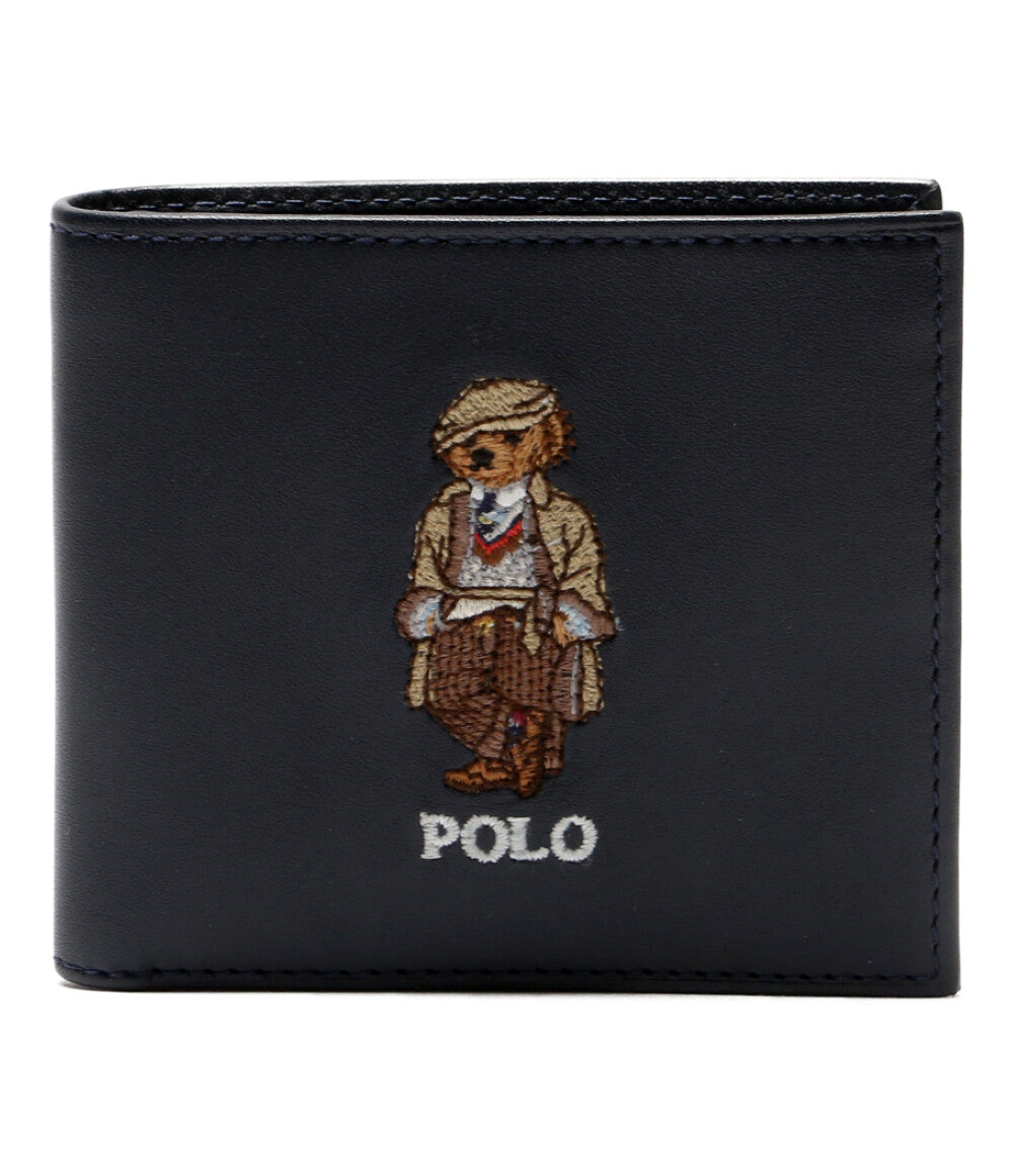 美品 POLO RALPH LAUREN 二つ折り財布 POLO ベアービルフォードコインウォレット メンズ ポロ・ラルフローレン
