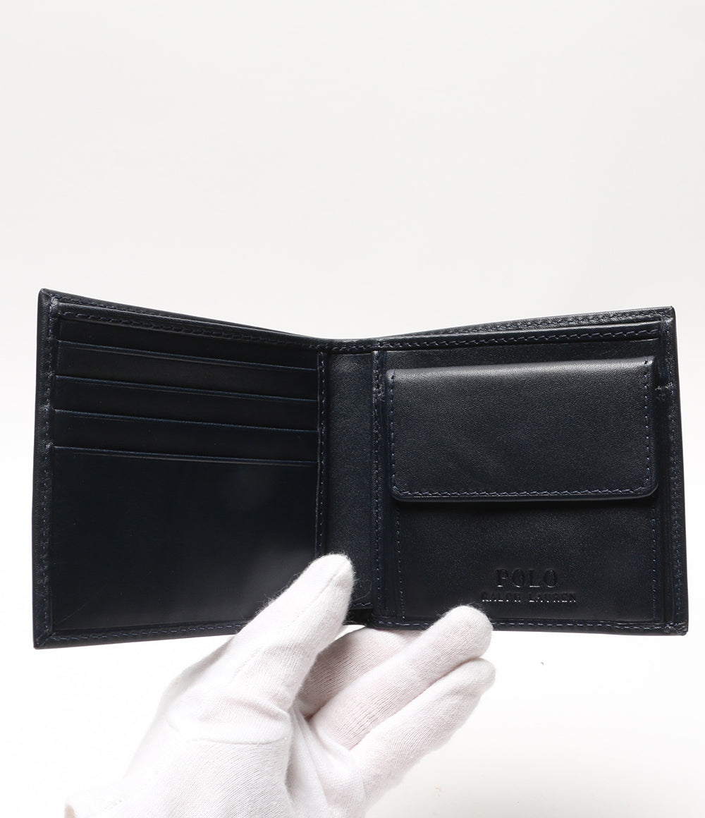 美品 POLO RALPH LAUREN 二つ折り財布 POLO ベアービルフォードコインウォレット メンズ ポロ・ラルフローレン