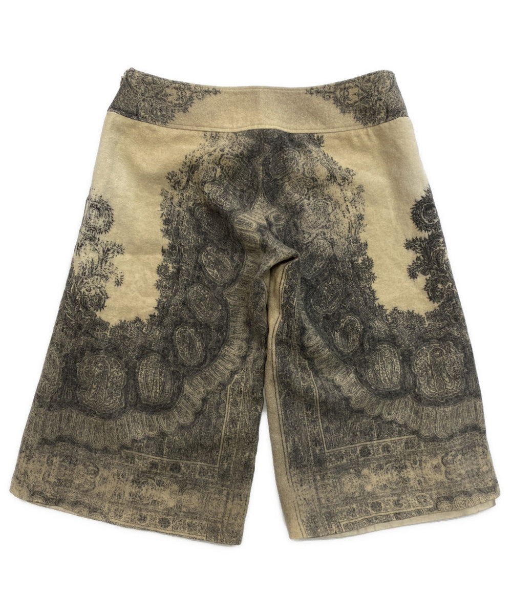 SHARE SPIRIT 総柄ウールハーフパンツ FA975 メンズ SIZE 38 シェアースピリット