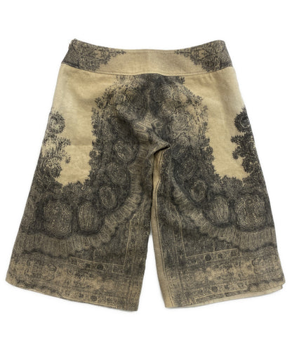 SHARE SPIRIT 総柄ウールハーフパンツ FA975 メンズ SIZE 38 シェアースピリット