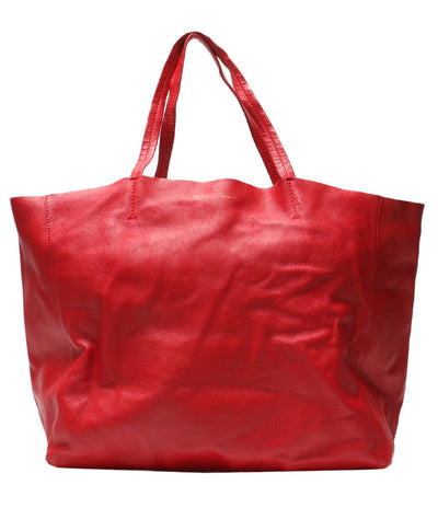 CELINE トートバッグ レザー ホリゾンタルカバ レッド レディース セリーヌ