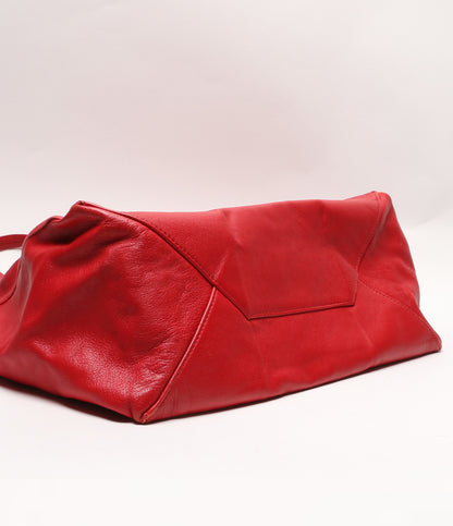 CELINE トートバッグ レザー ホリゾンタルカバ レッド レディース セリーヌ