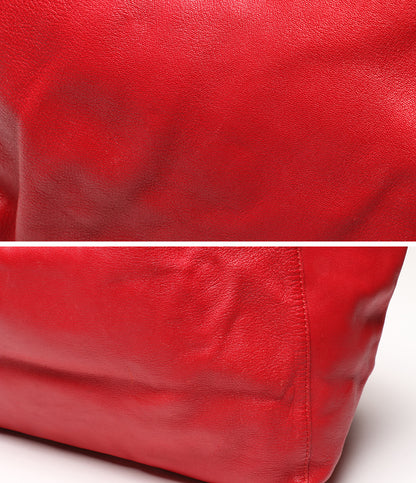 CELINE トートバッグ レザー ホリゾンタルカバ レッド レディース セリーヌ