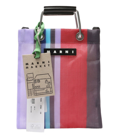 美品 MARNI ショルダーバッグ ストライプミニショルダー SHMH0106A0 レディース マルニ