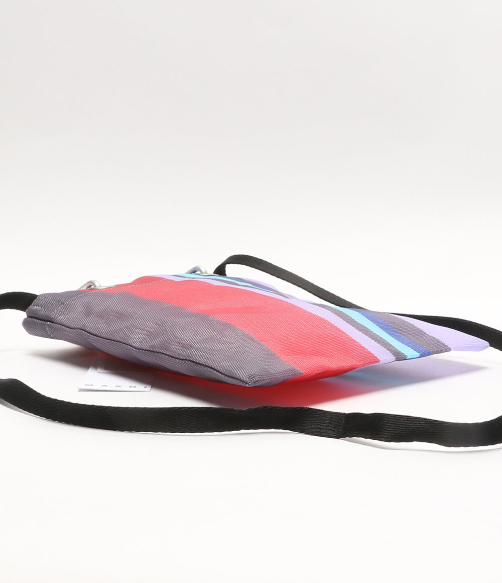 美品 MARNI ショルダーバッグ ストライプミニショルダー SHMH0106A0 レディース マルニ