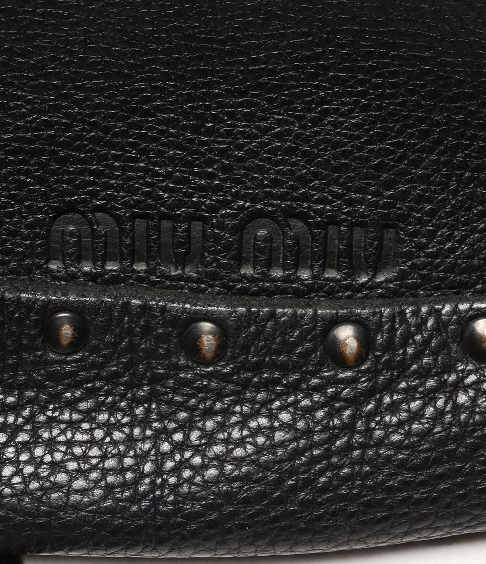 MIU MIU スタッズショルダーバッグ レディース ミュウ ミュウ