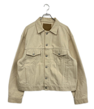 BALENCIAGA デニムジャケット バックロゴ ダメージ加工 メンズ SIZE 38 バレンシアガ