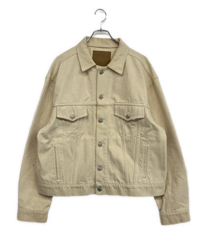 BALENCIAGA デニムジャケット バックロゴ ダメージ加工 メンズ SIZE 38 バレンシアガ