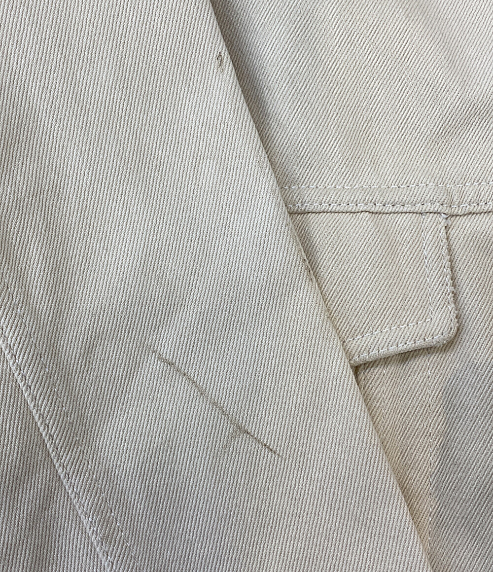 BALENCIAGA デニムジャケット バックロゴ ダメージ加工 メンズ SIZE 38 バレンシアガ